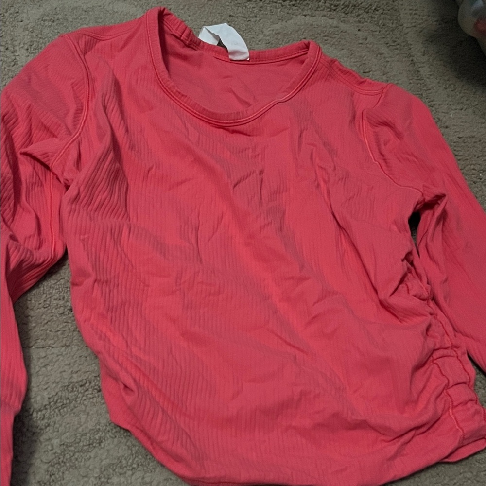 Women's Pink Long Sleeve Top
